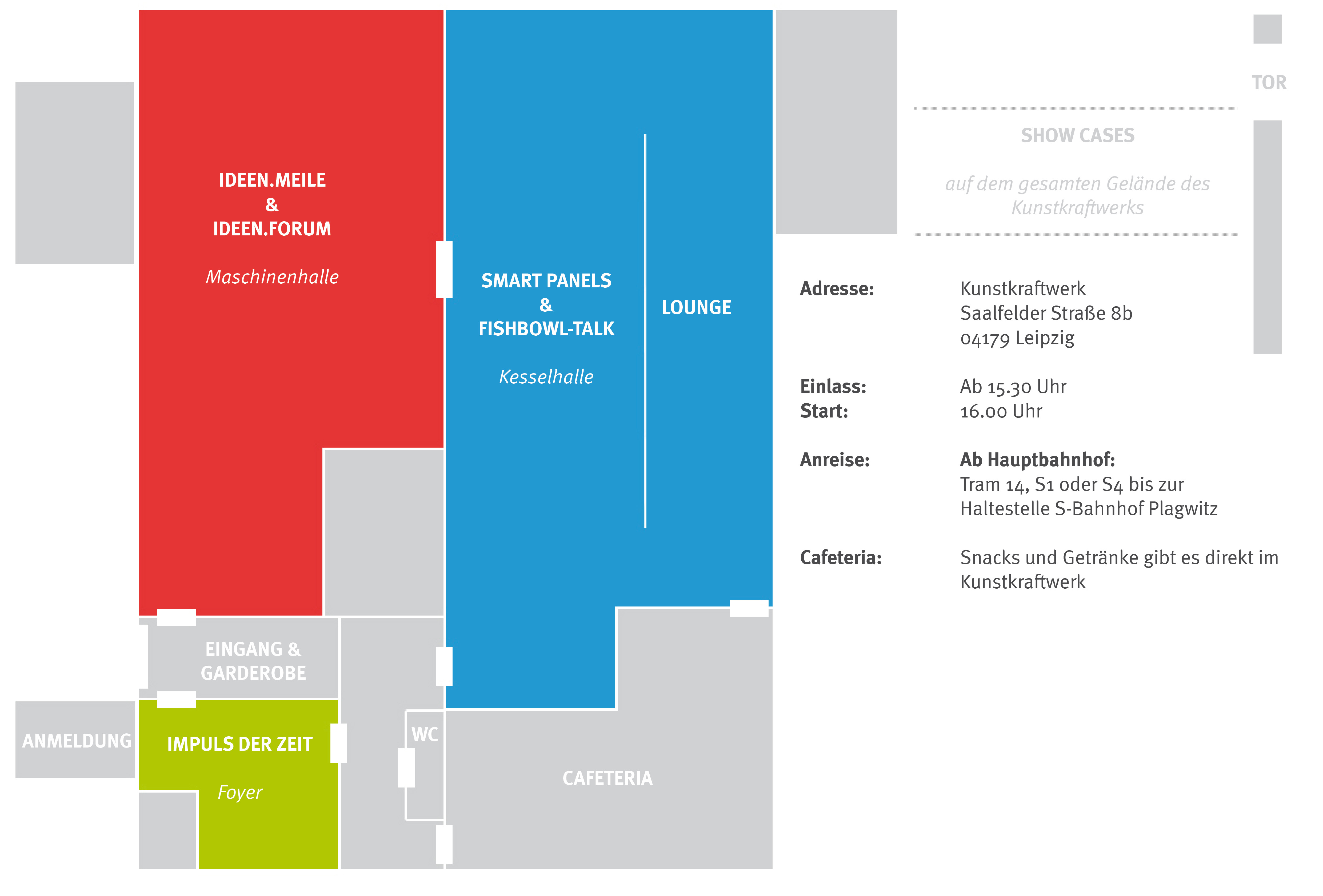 Lageplan Kunstkraftwerk Smart City Ideenkonferenz