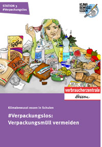 Titelblatt Unterrichtseinheit "Verpackungslos: Verpackungsmüll vermeiden" 