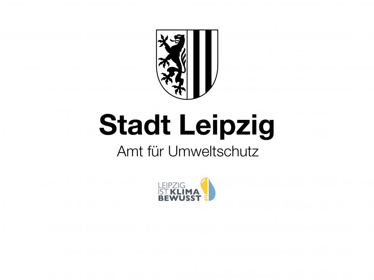 Logo der Stadt Leipzig Amt für Umweltschutz + Zusatzlogo