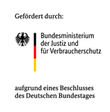 Gefördert durch: Bundesministerium für Justiz und für Verbraucherschutz aufgrund eines Beschlusses des Deutschen Bundestages