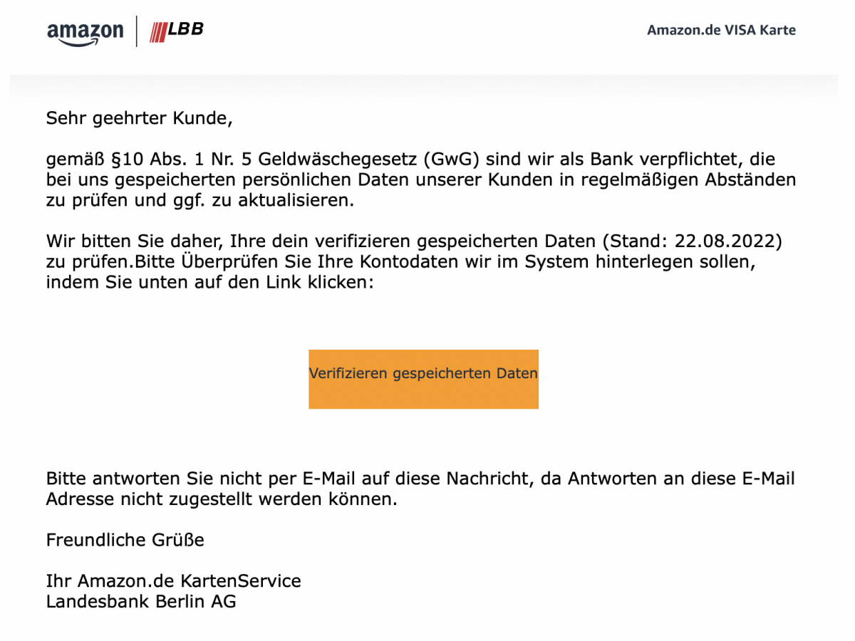 Landesbank Berlin Phishing