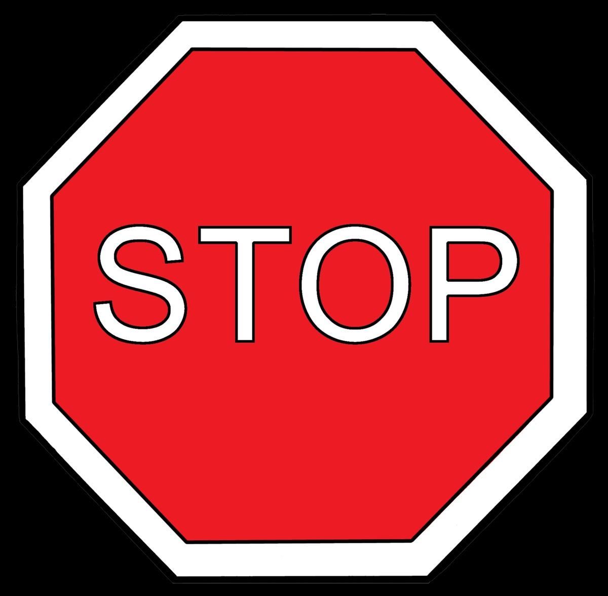 Stoppzeichen kleiner