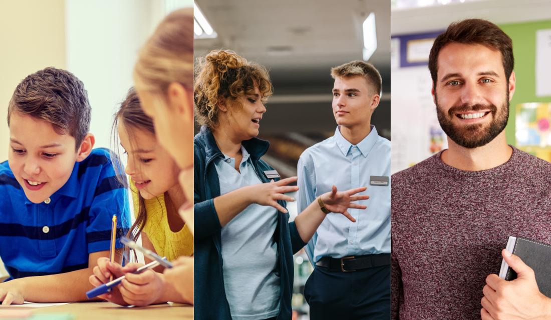 Fotocollage Schüler*innen/Azubis/Lehrer*innen