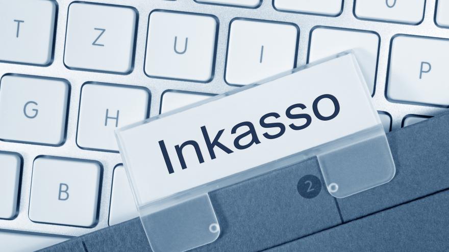 Tastatur mit Schriftzug Inkasso