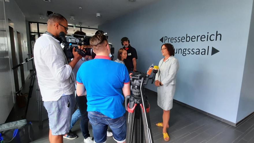 Interviewsituation im OLG Dresden