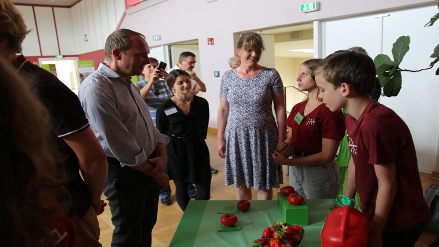 Schüler*innen der Klimaschule Hülßegymnaisum Dresden
