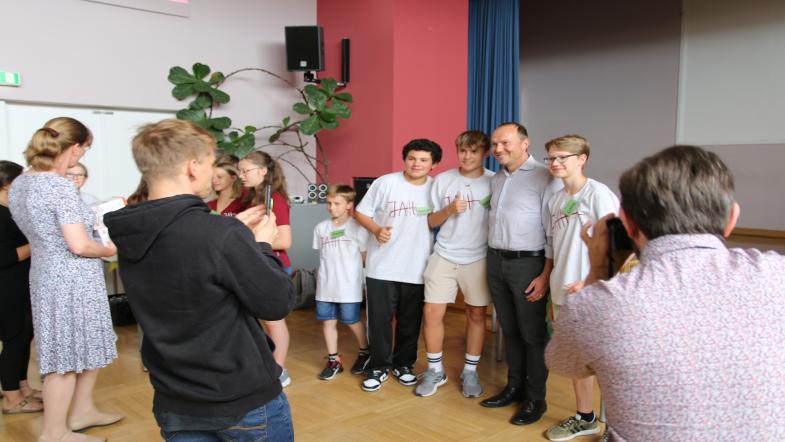 Schüler*innen der Klimaschule Hülßegymnaisum Dresden